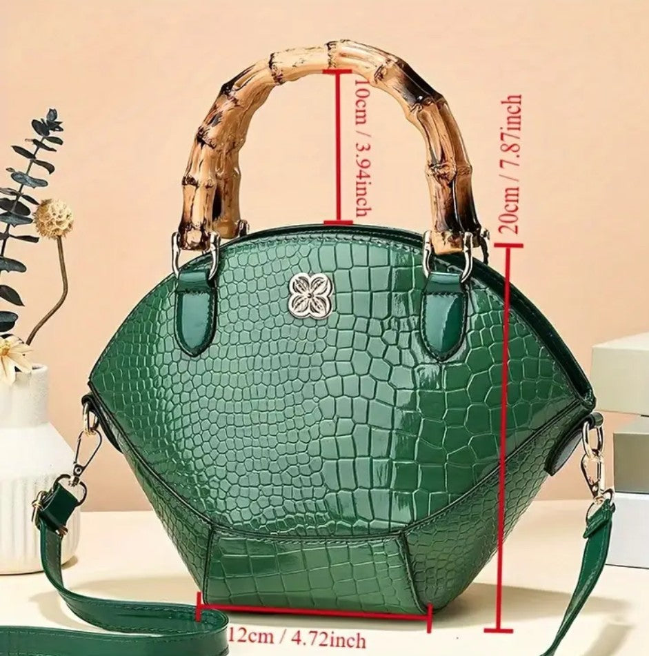 Bamboo handle2way bag／モノトーンレオパ Gucci classic bamboo handle 2-way bag - The Cat's Meow