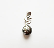 将图片加载到图库查看器,HAPPY000065 PP   9mm Freshwater Pearl Pendant (Black and white colors)