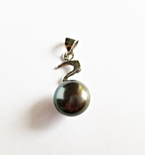 将图片加载到图库查看器,HAPPY000065 PP   9mm Freshwater Pearl Pendant (Black and white colors)