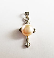 将图片加载到图库查看器,HAPPY000067 PP   9mm Freshwater Pearl Pendant (White and pink colors)
