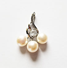 将图片加载到图库查看器,HAPPY000071 PP   7-8mm Three Freshwater Pearls Pendant (Purple and white colors)