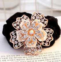 将图片加载到图库查看器,HAPPY00000 27 PB - F   6cm Flower Shape Pleuche Band (Blue, purple, and gold colors)