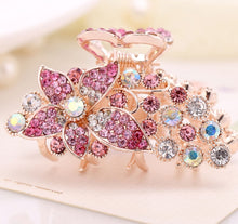 将图片加载到图库查看器,HAPPY000003 HC - F   7.5cm Flower Shape Claw Hair Clip (Blue, pink, multiple, and white colors)