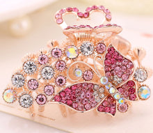 将图片加载到图库查看器,HAPPY000004 HC - B   7.5cm Butterfly Shape Claw Hair Clip (Multiple, pink, and white colors)
