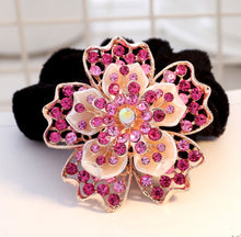 将图片加载到图库查看器,HAPPY00000 27 PB - F   6cm Flower Shape Pleuche Band (Blue, purple, and gold colors)