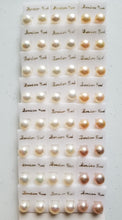 将图片加载到图库查看器,HAPPY000038 PE   9-10mm Freshwater Pearl Studs Earring (Pink, white, and purple colors)
