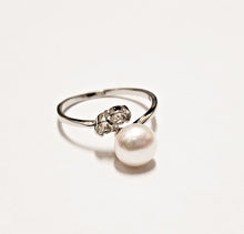 将图片加载到图库查看器,HAPPY000072 PR  7mm Freshwater Pearl Ring (Black and white colors)