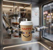 将图片加载到图库查看器，Robot Coffee Vending Machine