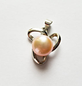 HAPPY000068 PP   9mm Freshwater Pearl Pendant (Pink and purple colors)