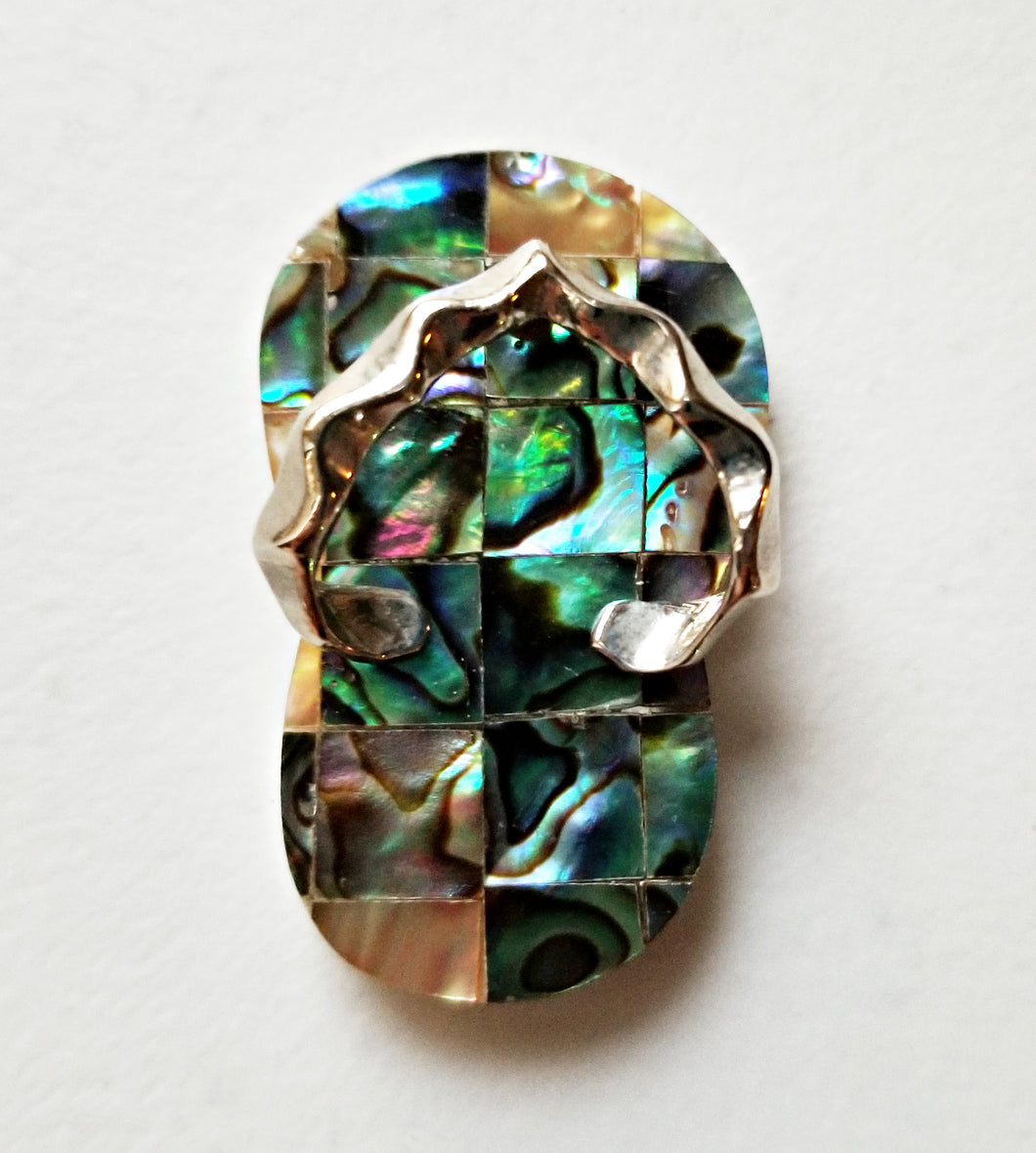 HAPPY000055 SP - AG4   4X2.5cm Abalone Shell Pendant