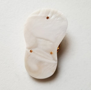 HAPPY000055 SP - AG4   4X2.5cm Abalone Shell Pendant