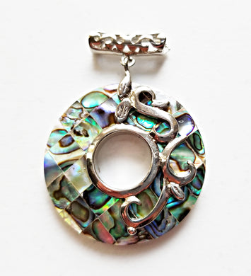 HAPPY000058 SP - AR   4cm Abalone Shell Pendant