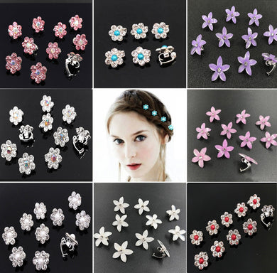 HAPPY00000 13 SC - F   1.1X1.1cm Small Clip (Pink, white, red, and multiple colors)  (1X5) per bag