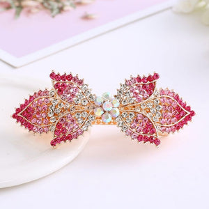 HAPPY00000 20 LC - B   9.5X3.5cm Bowknot Shape Hair Clip (Blue, red, pink, and purple colors)